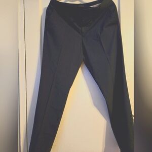 ♡ Banana Republic pinstripe slacks navy blue gold